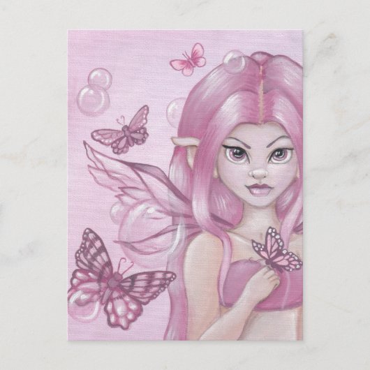 Postkarte "The Peony Fairy" (Vorderseite)