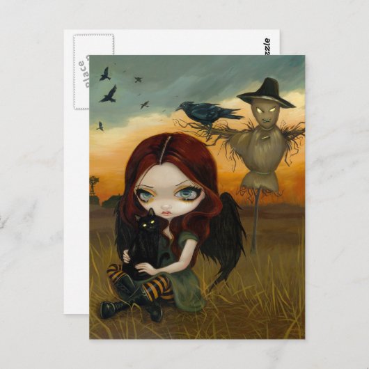 Postkarte "The Scarecrow" (Vorne/Hinten)