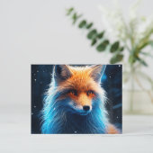 Postkarte The Sly Charm of the Lone Fox (Stehend Vorderseite)