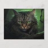 Postkarte The Solitary Forest Cat (Vorderseite)