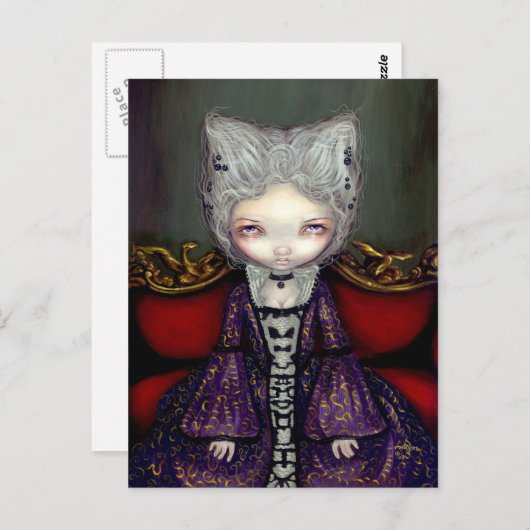 Postkarte "The Violet Duchess" (Vorne/Hinten)