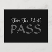 Postkarte ‚This too shall pass‘ (Vorderseite)