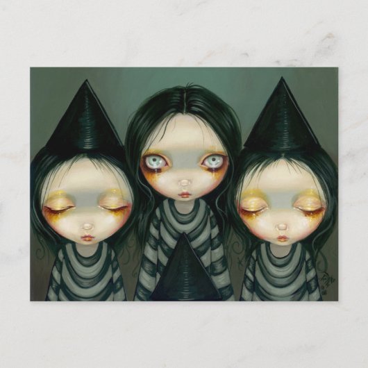 Postkarte "Three Hexy Sisters" (Vorderseite)