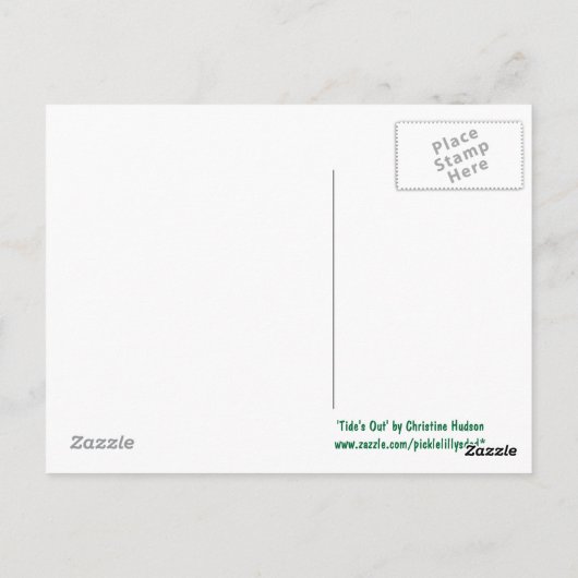Postkarte "Tide's Out" (Rückseite)