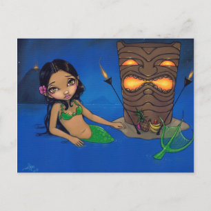 Postkarte "Tiki Mermaid"