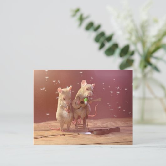 Postkarte: "Tiny Artists" Postkarte (Stehend Vorderseite)