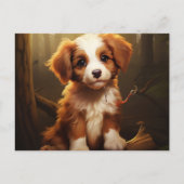 Postkarte Tiny Tails and Big Smiles (Vorderseite)