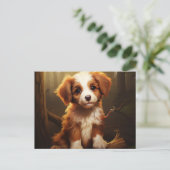 Postkarte Tiny Tails and Big Smiles (Stehend Vorderseite)
