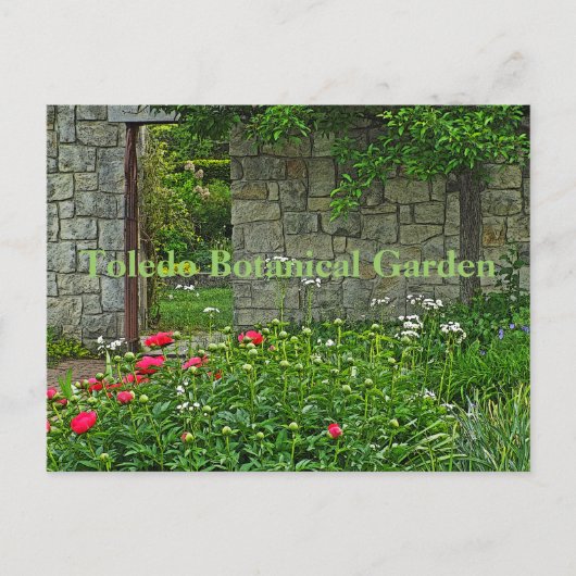 Postkarte, TOLEDO BOTANISCHER GARTEN Postkarte (Vorderseite)