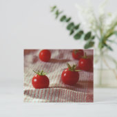 Postkarte "Tomato Party" (Stehend Vorderseite)