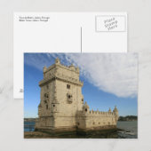 Postkarte "Torre de Belem, Lisboa" (Vorne/Hinten)