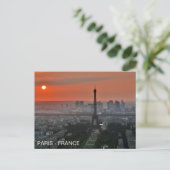 postkarte Torre Eiffel, in Paris, Frankreich (Stehend Vorderseite)