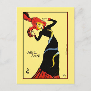 Postkarte: Toulouse Lautrec - Jane Avril Postkarte