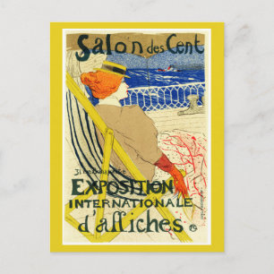 Postkarte: Toulouse Lautrec - Salon-DES-Cent Postkarte