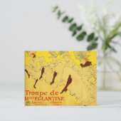 Postkarte: Toulouse-Lautrec - Tanztroupe Postkarte (Stehend Vorderseite)