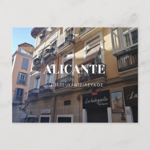 Postkarte Traditionelle Straßen von Alicante