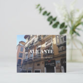 Postkarte Traditionelle Straßen von Alicante (Stehend Vorderseite)