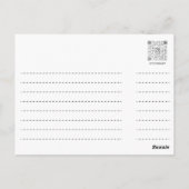 Postkarte - Traubenkuchen (Rückseite)