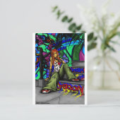 Postkarte "Traum des Drachen" (Stehend Vorderseite)