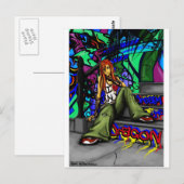 Postkarte "Traum des Drachen" (Vorne/Hinten)