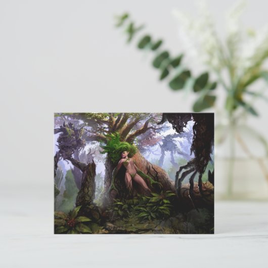 Postkarte - traurige Wälder (Stehend Vorderseite)