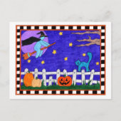 Postkarte Trick oder Treten (Vorderseite)