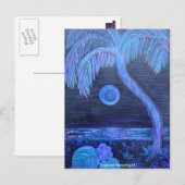 Postkarte - Tropischer Mondlicht (Vorne/Hinten)