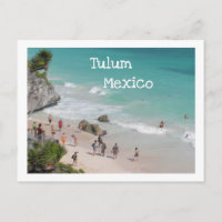 POSTKARTE/TULUM, MEXIKO/RUINEN ÜBER DEM STRAND