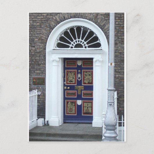 Postkarte: Türen von Dublin Postkarte (Vorderseite)