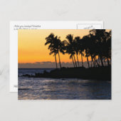 Postkarte: Twilight in Waikoloa Postkarte (Vorne/Hinten)