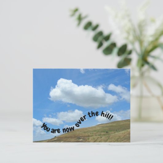 Postkarte - Über dem Hügel (Stehend Vorderseite)