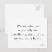 Postkarte über Exzellenz (Vorne/Hinten)