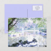 Postkarte - Überbeleuchtete Landschaft (Vorne/Hinten)