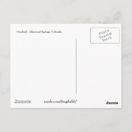 Postkarte übersehen (Rückseite)