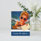 Postkarte übertragen Neue Änderung der Adressenben (Stehend Vorderseite)