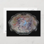 Postkarte - Unicorn Valentine (Vorne/Hinten)