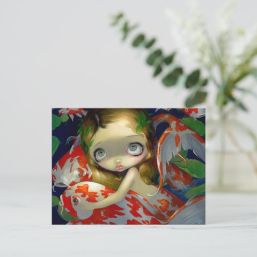 Postkarte "Unter den Koi" (Stehend Vorderseite)