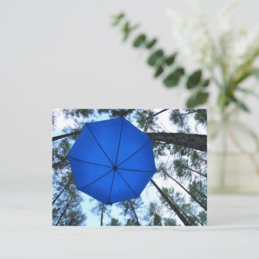 Postkarte - unter großen Bäumen (Stehend Vorderseite)