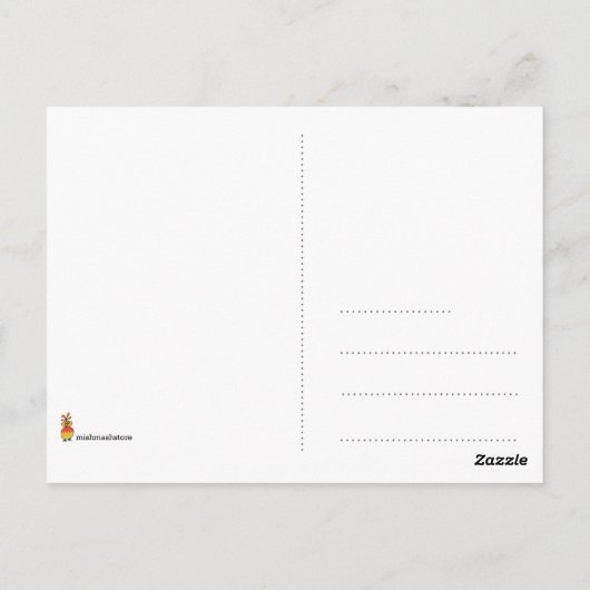 Postkarte unter Meer (Rückseite)