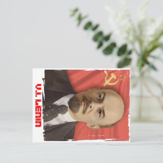 Postkarte "V.I. LENIN" (Stehend Vorderseite)