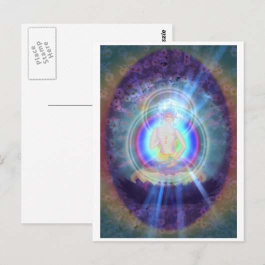 Postkarte "Vajrasattva" (Vorne/Hinten)