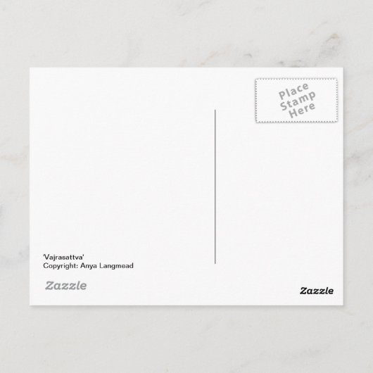 Postkarte "Vajrasattva" (Rückseite)