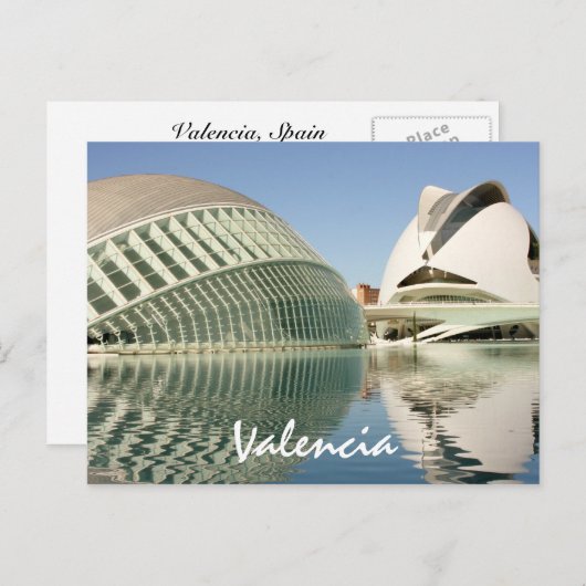 Postkarte Valencia Spanien (Vorne/Hinten)