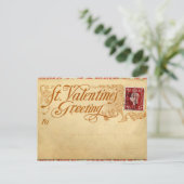 Postkarte Valentine (Stehend Vorderseite)
