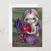 Postkarte "Valentinischer Drache" (Vorne/Hinten)