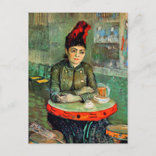 Postkarte: Van Gogh - Frau im Café Postkarte