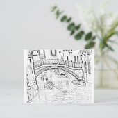 Postkarte Venedig-Taxi (Stehend Vorderseite)