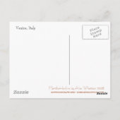 Postkarte Venedig-Taxi (Rückseite)