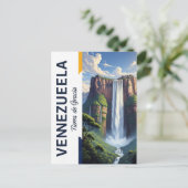 Postkarte Venezuelas - Angel Falls Salto Ángel (Stehend Vorderseite)