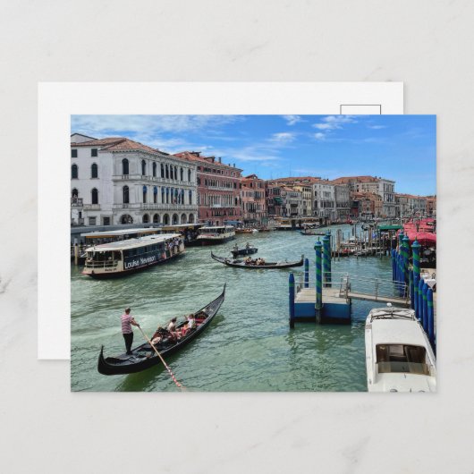 Postkarte Venice Grand Canal (Vorne/Hinten)
